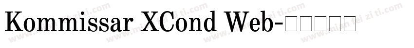 Kommissar XCond Web字体转换